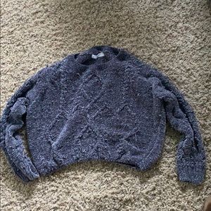 Grey cropped sweater